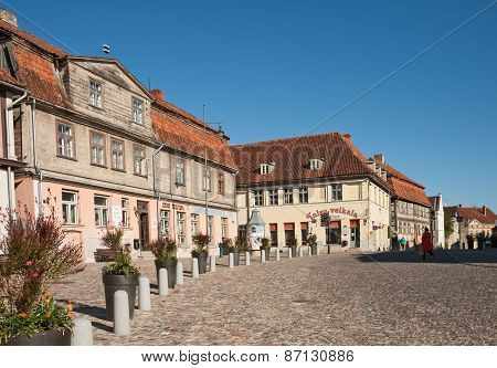 Small Ancient Town Of Kuldiga, Latvia