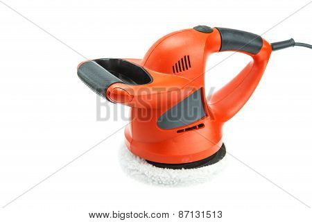 Car Polishing Machine Isolated On White
