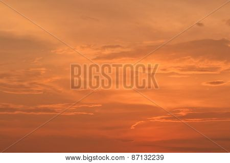 Clouds At Sunset.