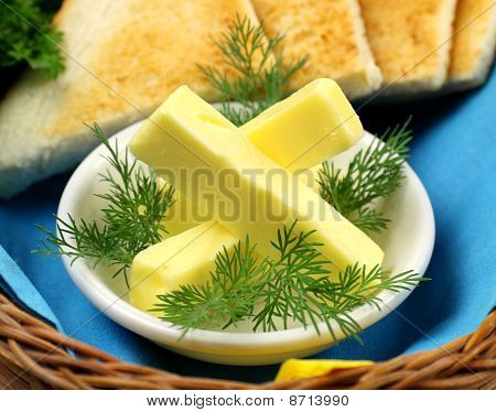 Bakke med smør