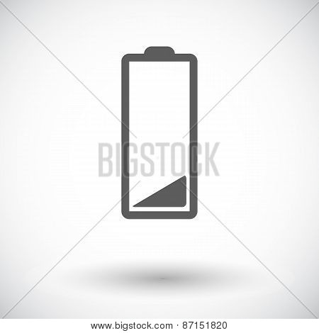 Charging the battery, single icon.