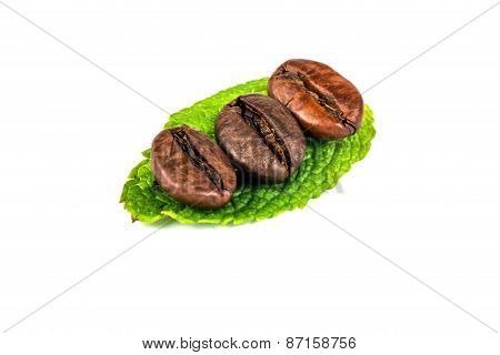 Coffee Beans On A Sheet