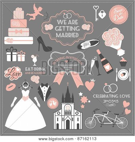 Wedding desogn set.