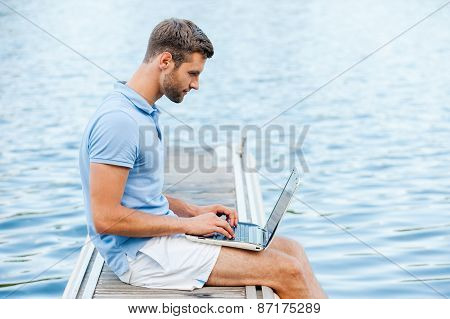 He Likes To Work Outdoors.