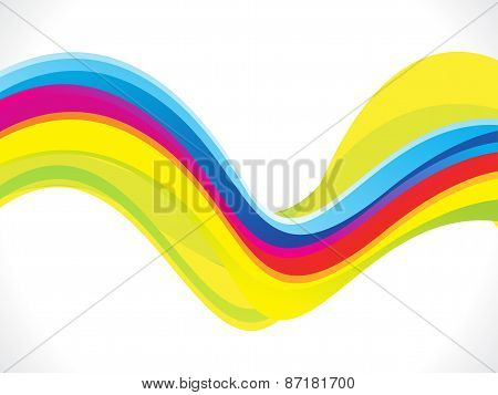 Abstract Artistic Colorful Line Wave Background