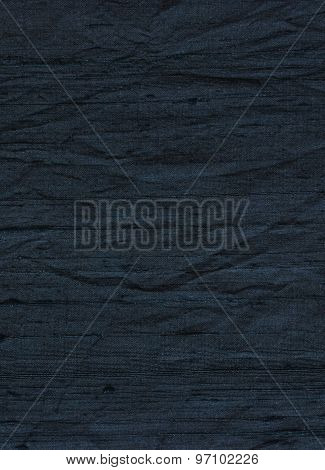 Close Up Of Fine Black Silk Textile