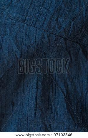 Close Up Of Fine Black Silk Textile