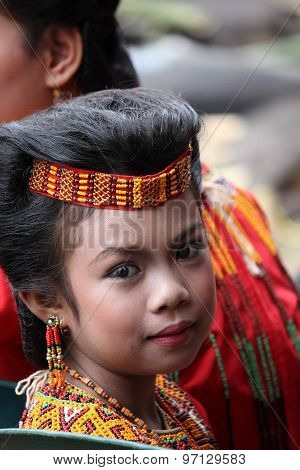 Portrait Of A Young Toraja Girl