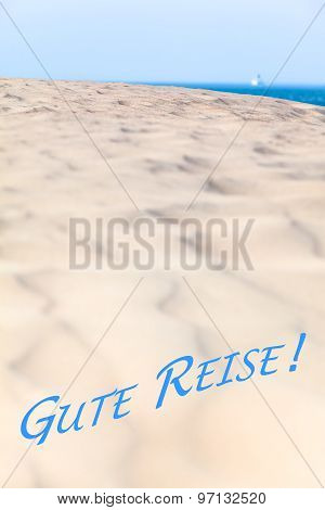 Goodbye View to the Sea Horizon - Gute Reise (German, Bon Voyage)