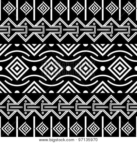 Tribal Seamless Pattern. Ethnic Vector Background