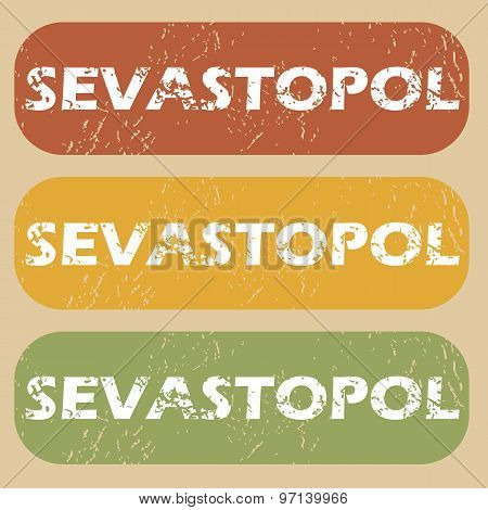 Vintage Sevastopol stamp set