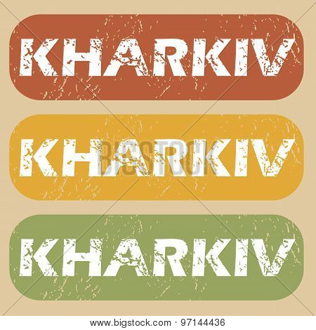 Vintage Kharkiv stamp set