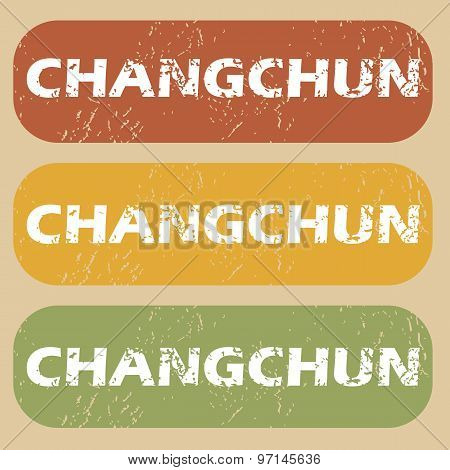 Vintage Changchun stamp set