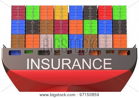 Container Ship, Insurance Concept