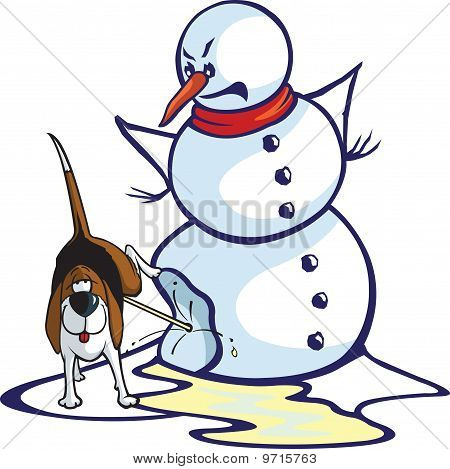 Peed On Snowman Vector & Photo (Free Trial) | Bigstock