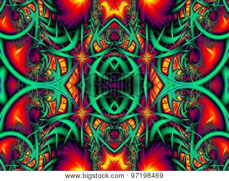 Fabulous Colorful Abstract Background. Artwork For Creative Design, Art And Entertainment. Computer