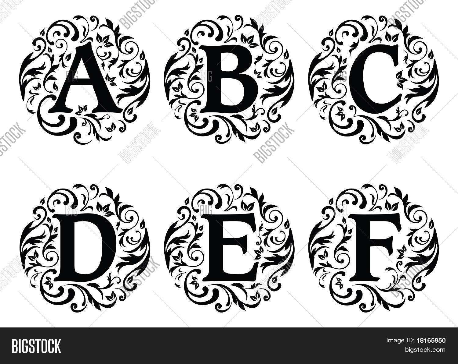 Alphabet Ornament Vector & Photo (Free Trial) | Bigstock