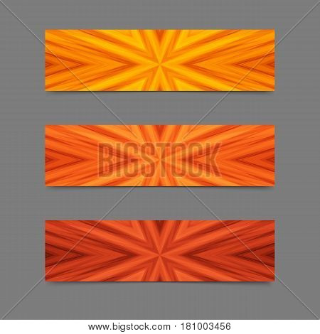 Set of Cards or Banners with Flamy Striped Texture. Collection Templates for Text Message Flyers Cards.