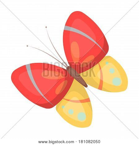 Spring butterfly. Easter single icon in cartoon style vector symbol stock web illustration.