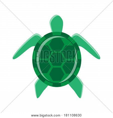 Minimal turtle illustration that can be used for a logo or as isolated graphic element