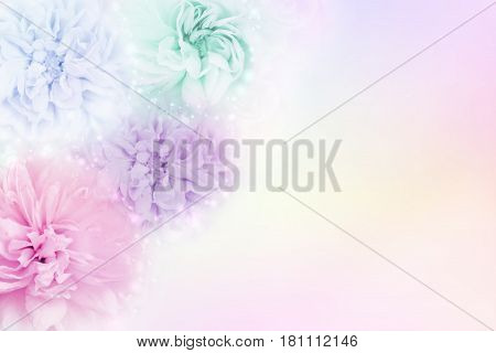 multicolor roses in a soft pastel background, which conveys the concepts
of love Valentine's Day and Wedding Invitation card making