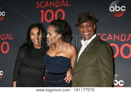 LOS ANGELES - APR 8:  Khandi Alexander, Kerry Washington, Joe Morton at the 