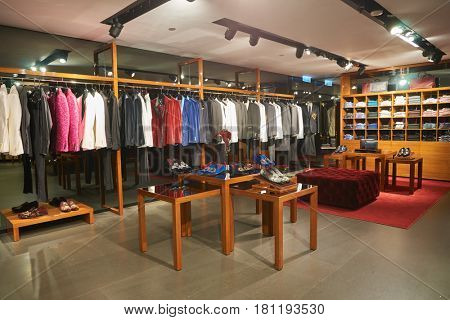 HONG KONG - CIRCA NOVEMBER, 2016: Dolce & Gabbana store at the Elements shopping mall. Dolce & Gabbana is a luxury Italian fashion house.