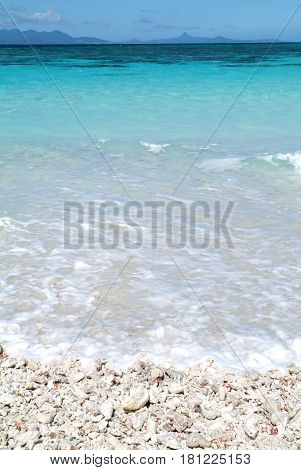 Beautiful virgin Island at Mayotte island, France