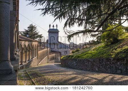 Porticato del Lippomano near the Museum in Udine in Italy