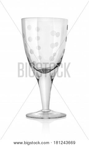 Wine glass isolated on a white background. Clipping path