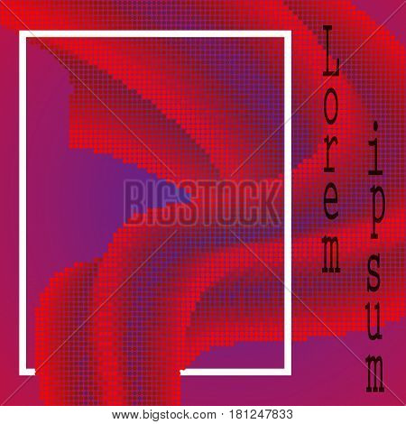 Abstract Poster. Vector Illustration of Colorful Creative Background. Poster with frame template for website, flyer.
