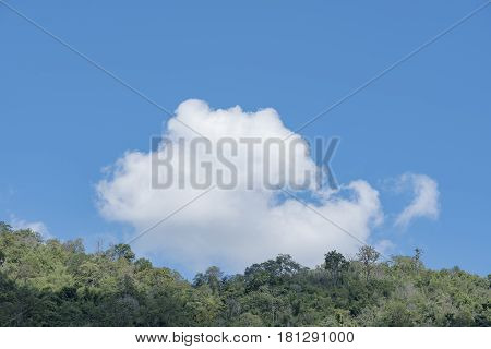 blue sky with cloud closeupblue sky background.