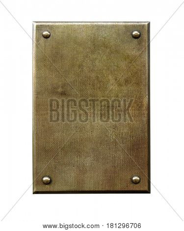 Grunge bronze. Metal background. Golden plaque. Bronze plaque.