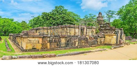 Panorama Of The Hetadage In Polonnaruwa