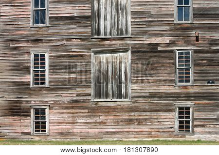 Old and Rustic Abandoned Building Weatherd by Time Out in the Country