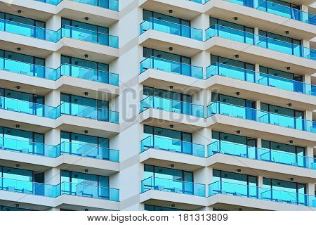Image of a New High-rise Building Facade
