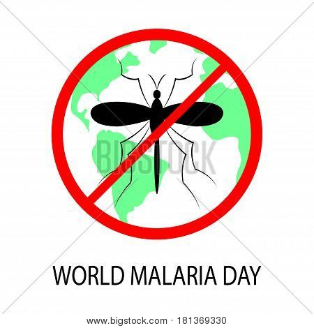 A symbol sign warning against mosquito insects. Zika Virus warning sign. Vector EPS 10 available.