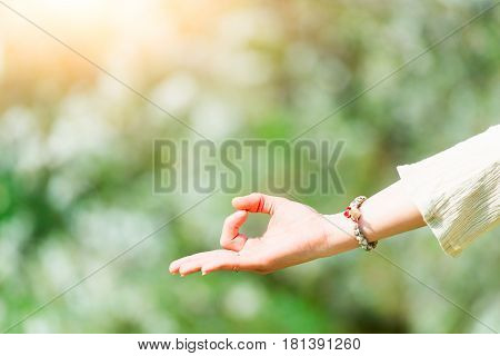 Hand In Yoga Positions