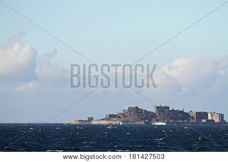 Gunkan Jima (battleship Island) In Nagasaki, Japan