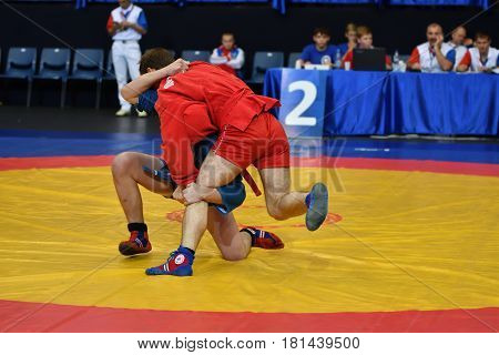 Orenburg, Russia - 29 October 2016: Boys Competitions Sambo