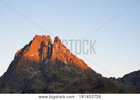 Midi Dossau, Ossau Valley, Pyrenees National Park, Pyrenees, France.
