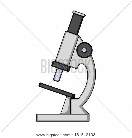 Microscope.Medicine single icon in cartoon style vector symbol stock illustration .
