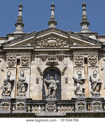 Jaen (Andalucia Spain): the medieval cathedral built from 13th to 18th century in Baroque style. Facade