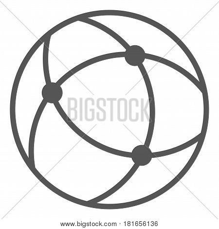 Globe vector illustration. a flat illustration iconic design.