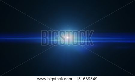 Abstract Of Lighting Digital Lens Flare In Dark Background