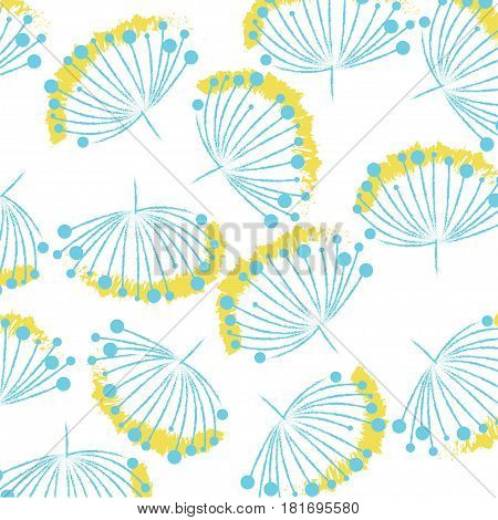 Floral pattern background in summer fresh mood