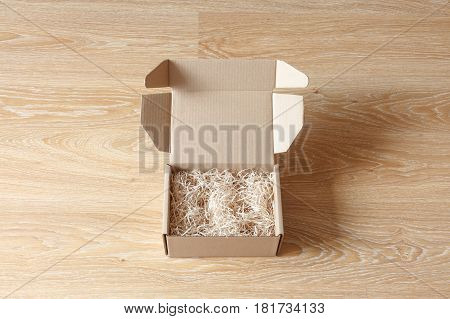 Opened Cardboard Gift Box