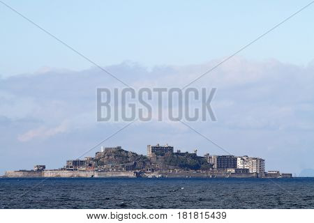 Gunkan Jima (battleship Island) In Nagasaki, Japan