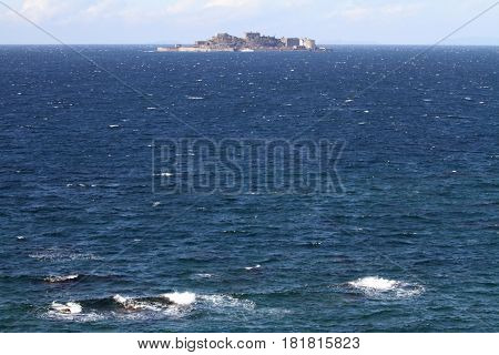 Gunkan Jima (battleship Island) In Nagasaki, Japan