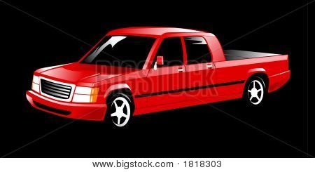 Red  American Truck